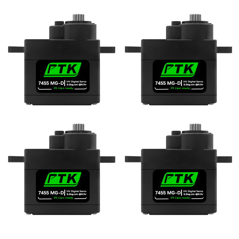 Rc Hobby Car - PTK 7455MG-D เซอร์โว 12g เซอร์โวดิจิตอลเกียร์โลหะสำหรับ EPP