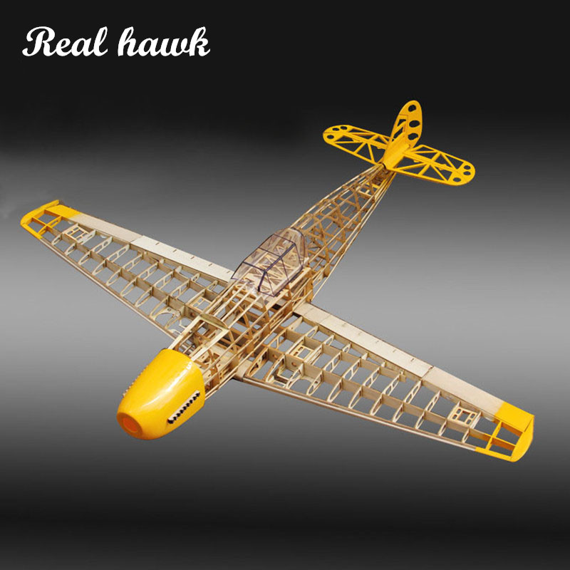 Rc Hobby Car - RC Airplane ชุดเครื่องบินไม้บัลซาที่ตัดด้วยเลเซอร์กรอบ BF109 wingspan 1020mm