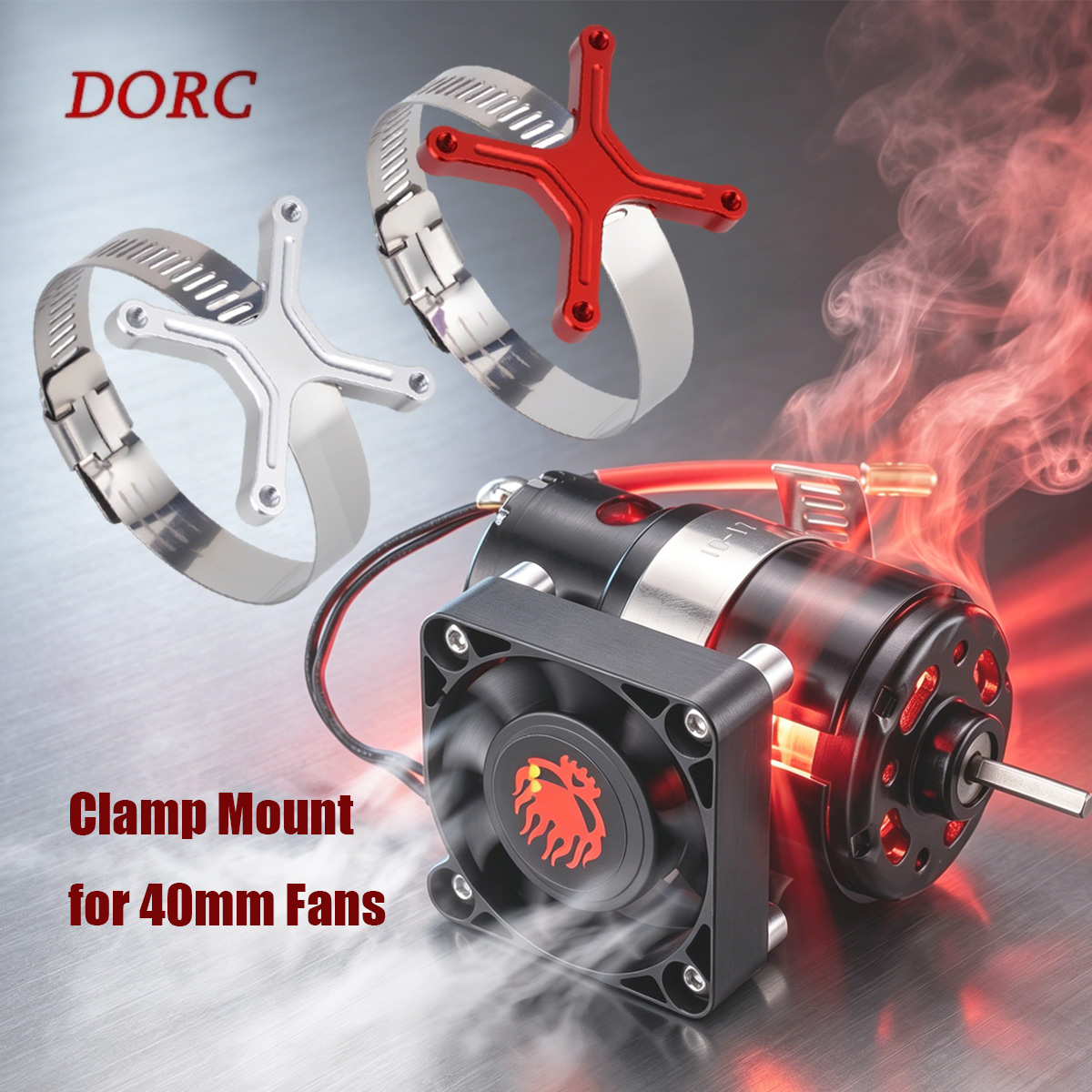 Rc Hobby Grade Plane - ที่ยึดพัดลมแบบปรับได้อเนกประสงค์ 30-49 มม. สำหรับ 1/8 1/10