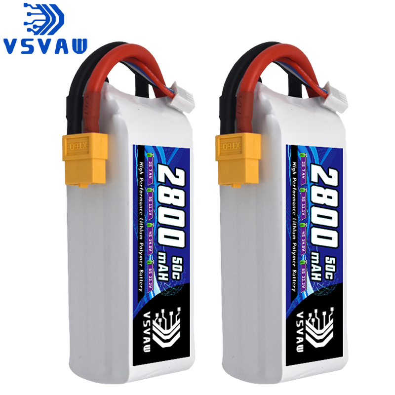 Hobby Rc Quadcopters & Multirotors - VSVAW 3S 2800mAh ลิโพแบตเตอรี่ 11.1V 50C
