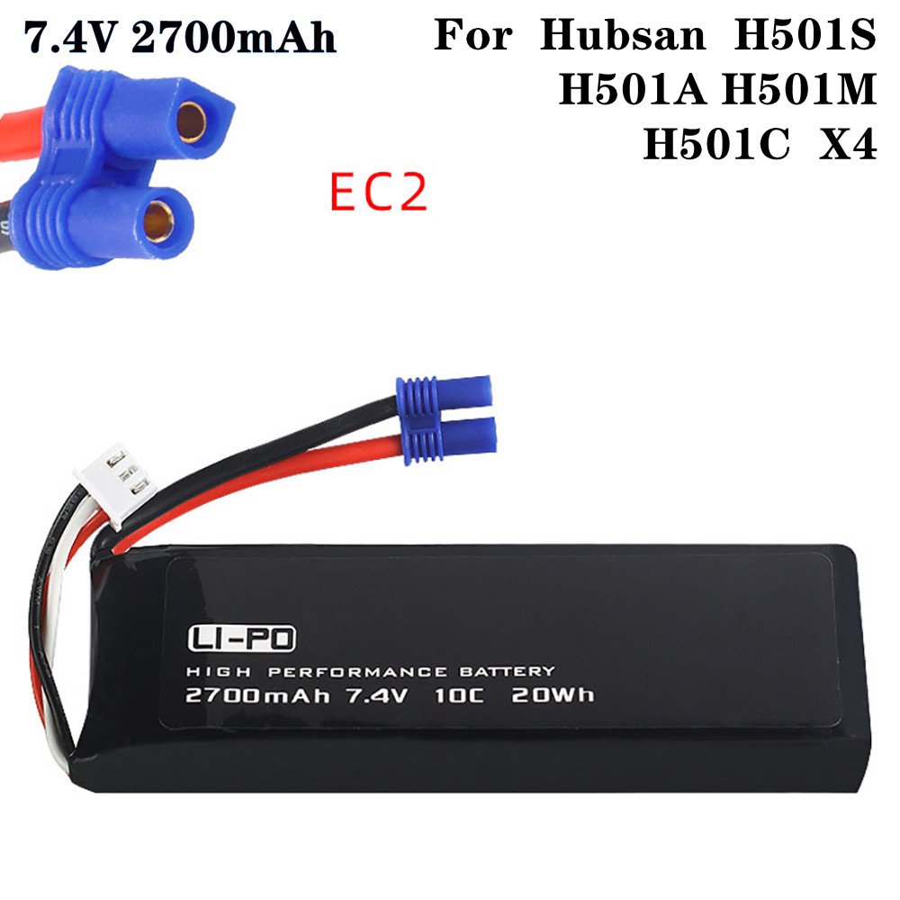 Hobby Rc Quadcopters & Multirotors - 7.4V 2700mAh 10C แบตเตอรี่เดิมสําหรับ Hubsan H501S