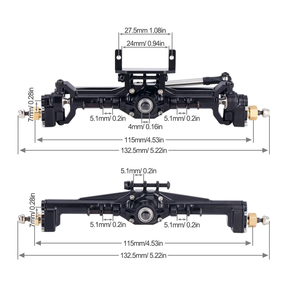 อลูมิเนียม CNC Portal Axles +  - Hobby Zone Rc บทวิจารณ์และราคา