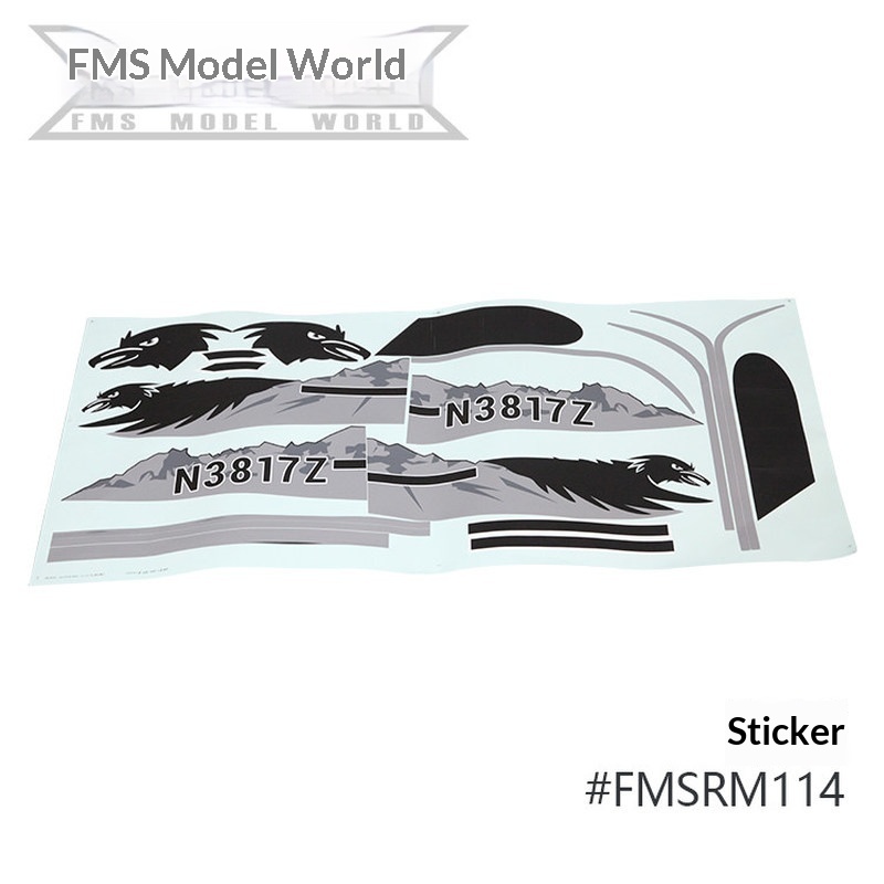 FMS RC เครื่องบินสติ๊กเกอร์สำห - Rc Hobby Car บทวิจารณ์และราคา
